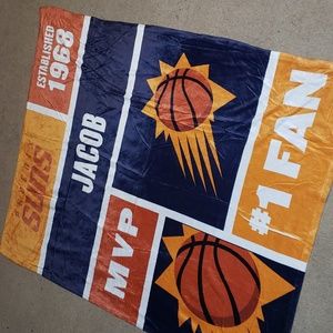 NWOT softPhoenix Suns basketball blanket JACOB. #1 Fan